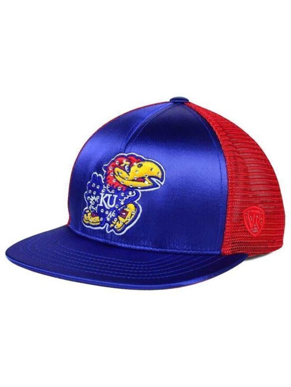 Kansas Jayhawks Top of the World NCAA Women's Big Satin Snapback Cap Trucker Hat